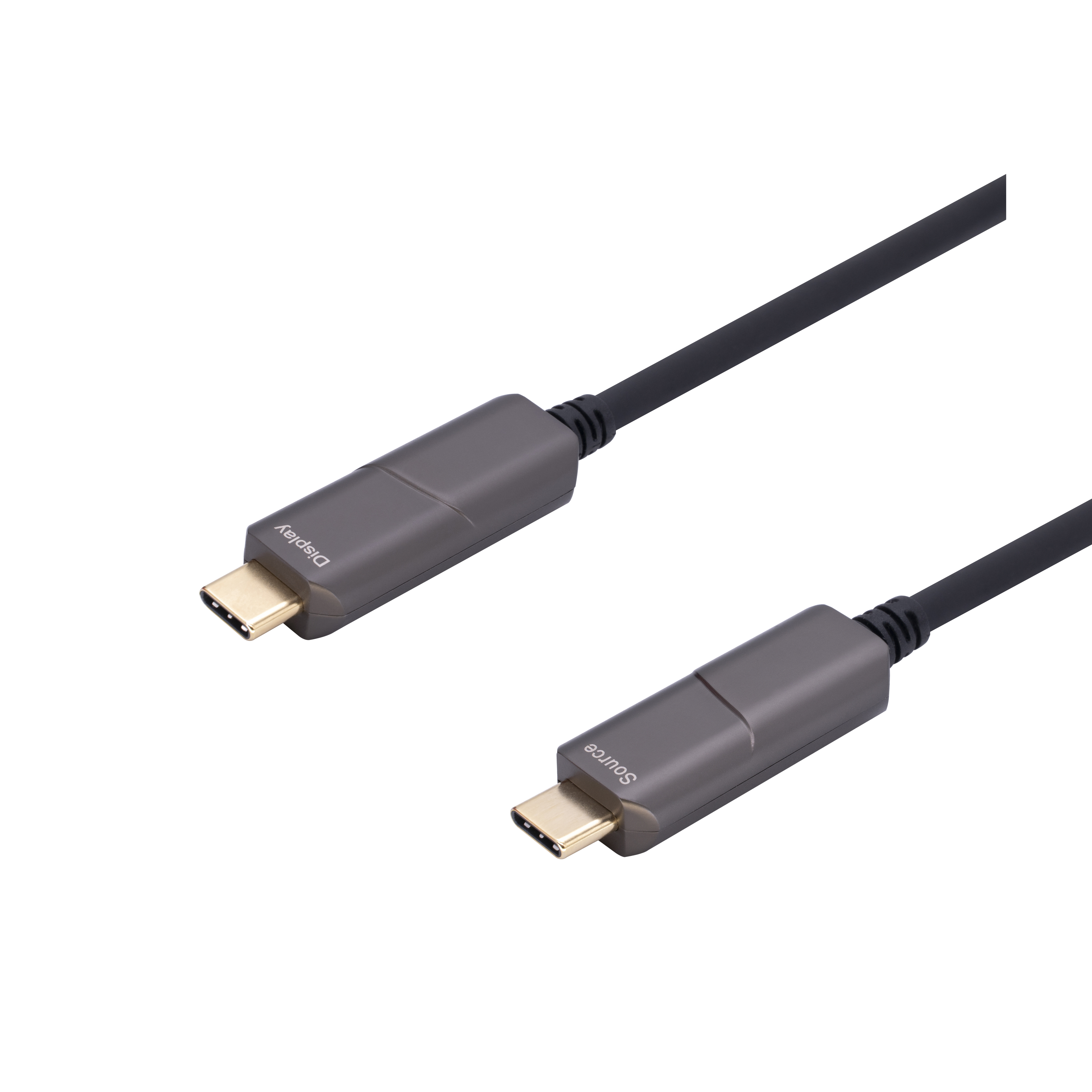USB3.1 C型公头到C带公头AOC电缆