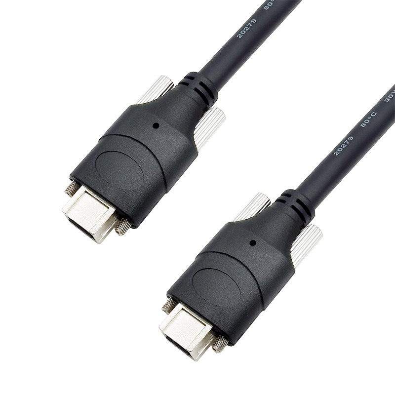 IEEE1394 9针公对公螺丝式质量保证屏蔽效果好长度可根据客人需求订制