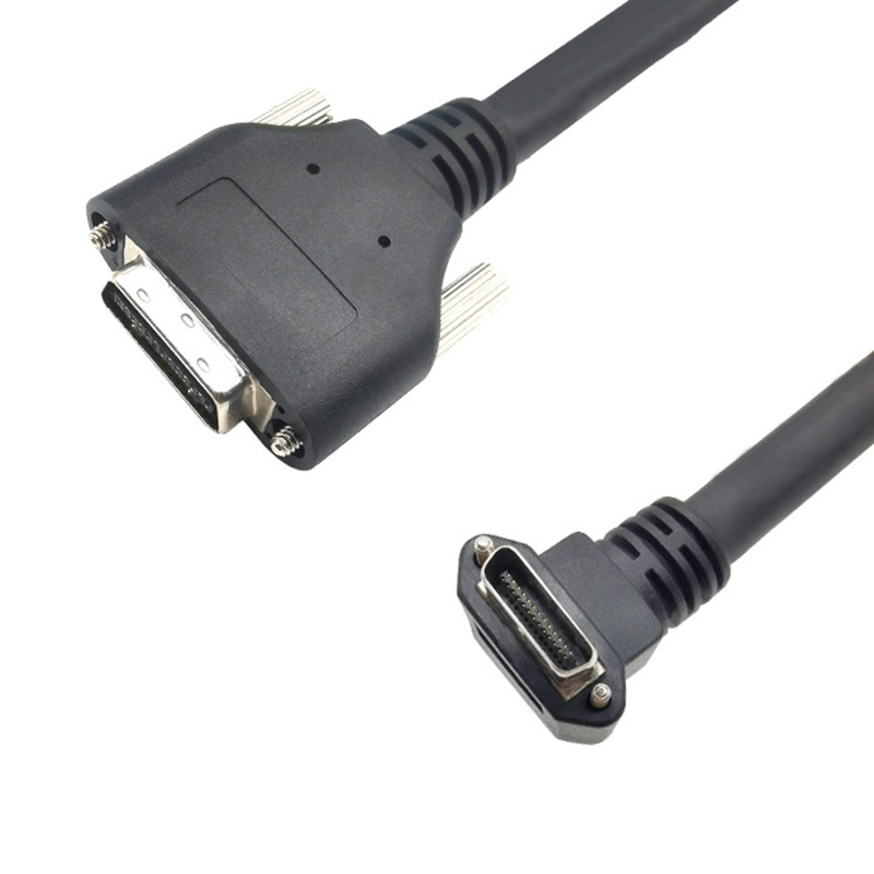Camera Link工业相机线MDR26 大对SDR26 小 90度 DOWN高柔拖链线