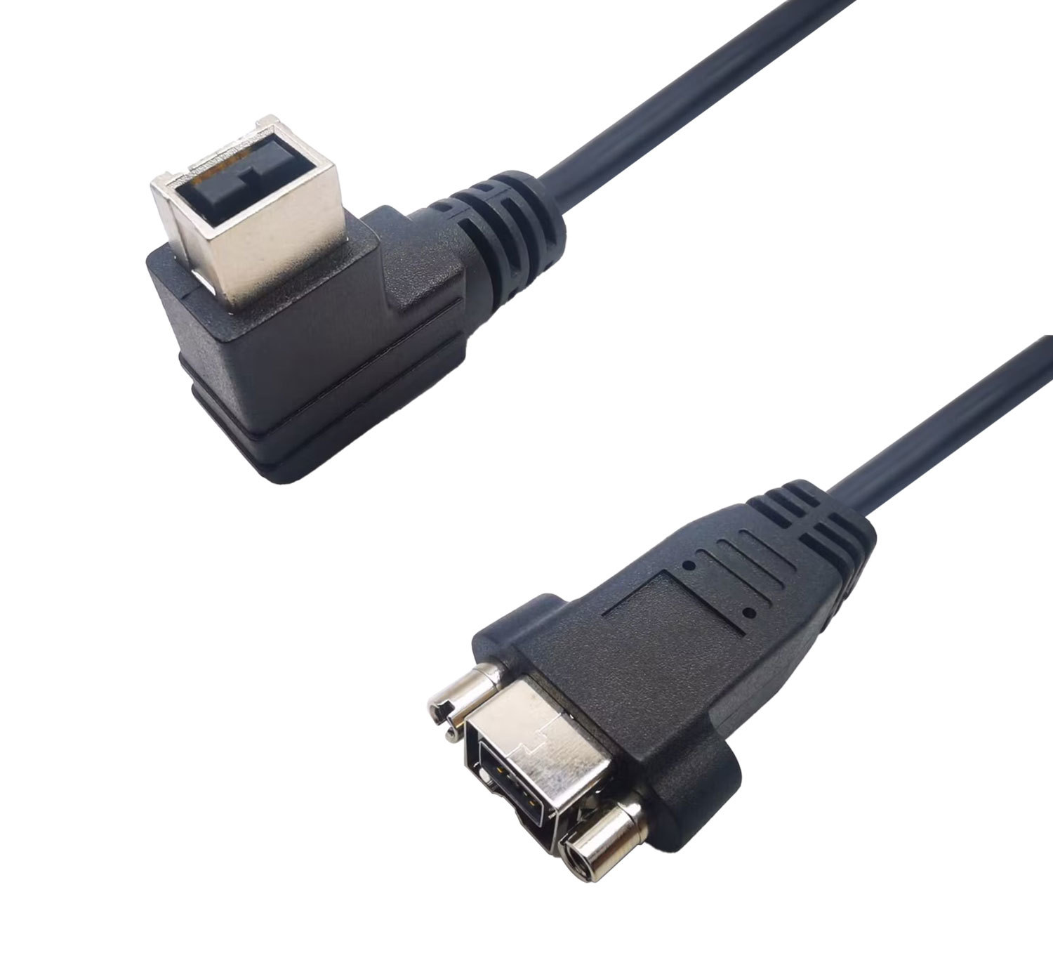 IEEE1394 9针90度公头 对 9针母头转接线