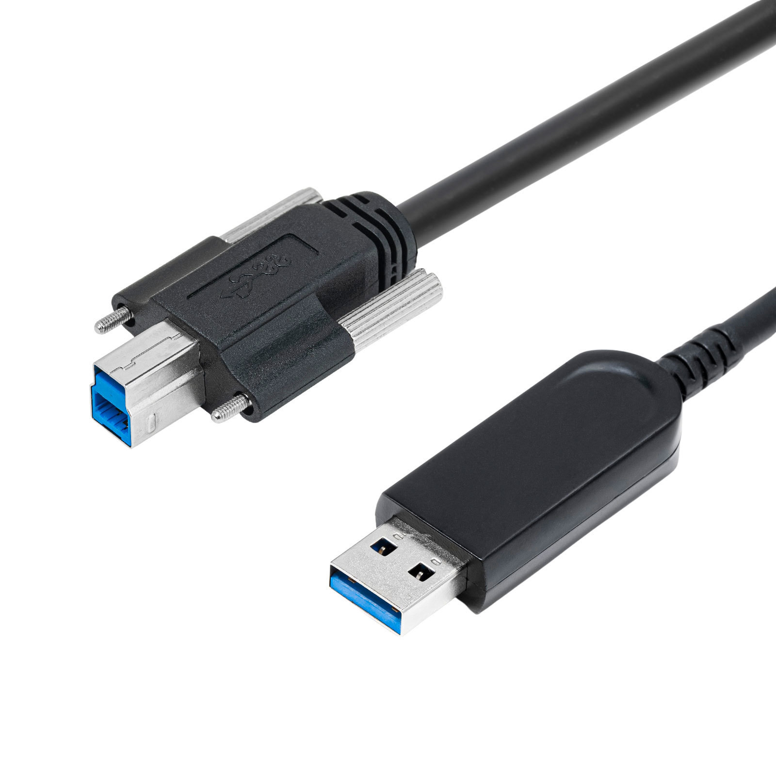 USB3.0 A公头到USB3.0 B公头光纤系列AOC电缆