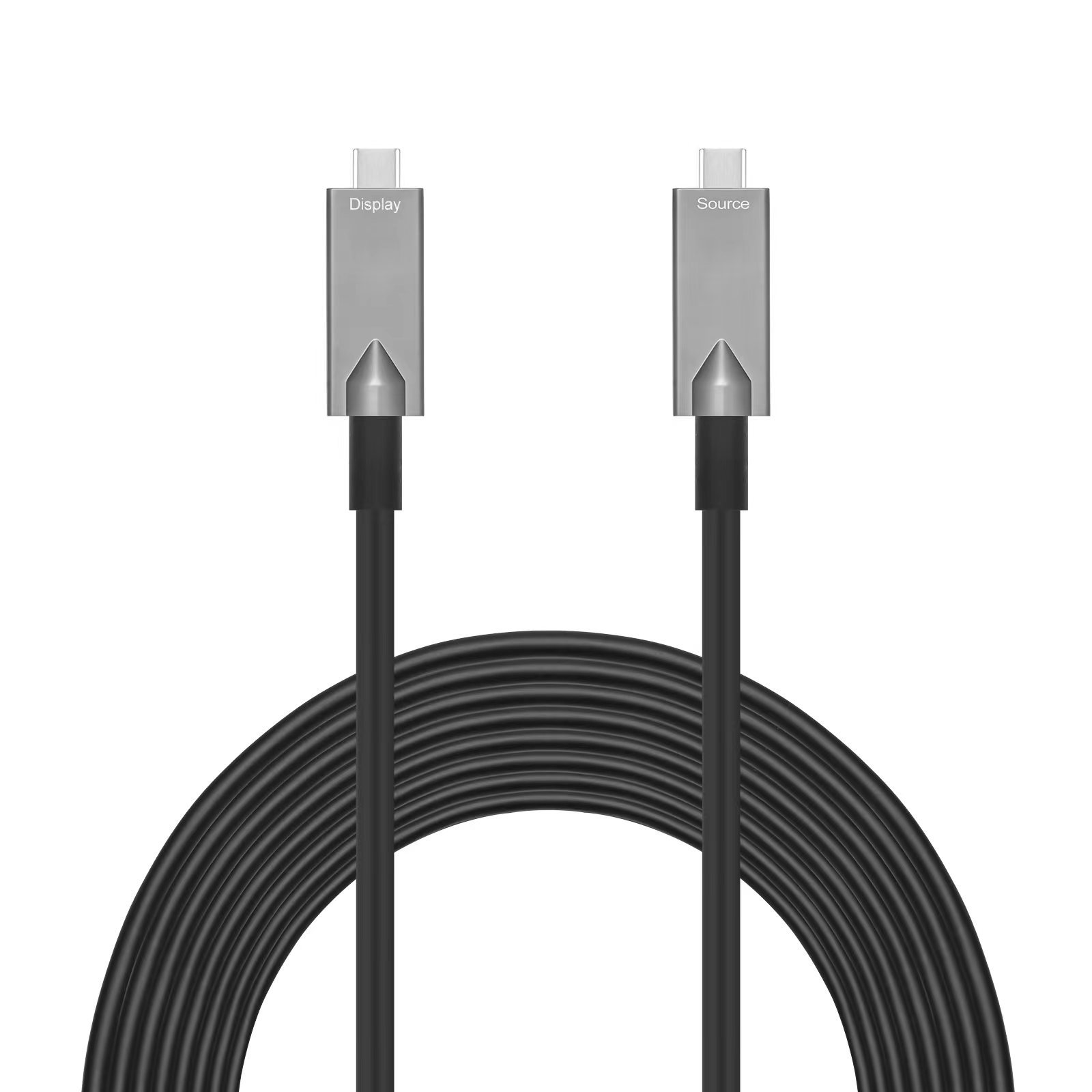 USB3.1 C型公头到C带公头AOC电缆