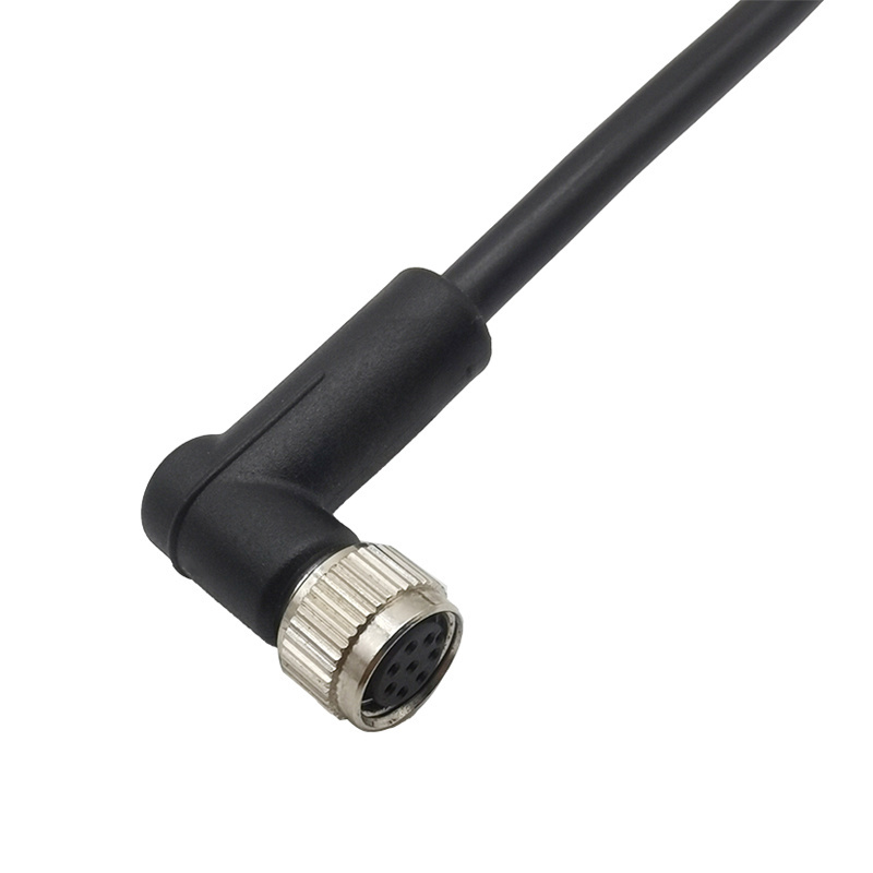 M8 6pin female 90 degree