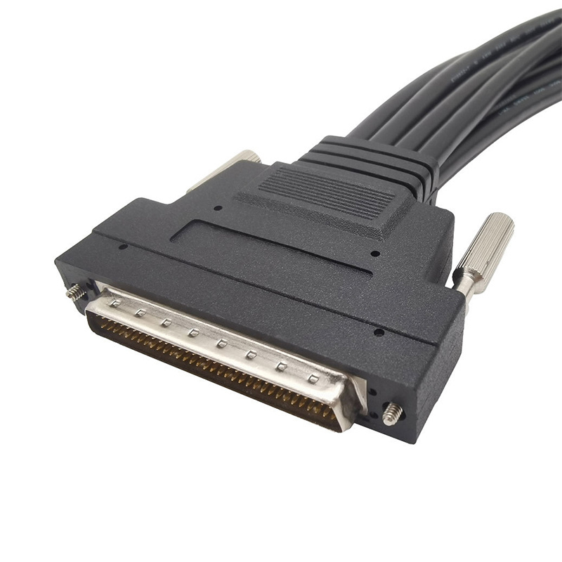 SCSI HPDB68pin Male to DB9 Male x 8pcs cable