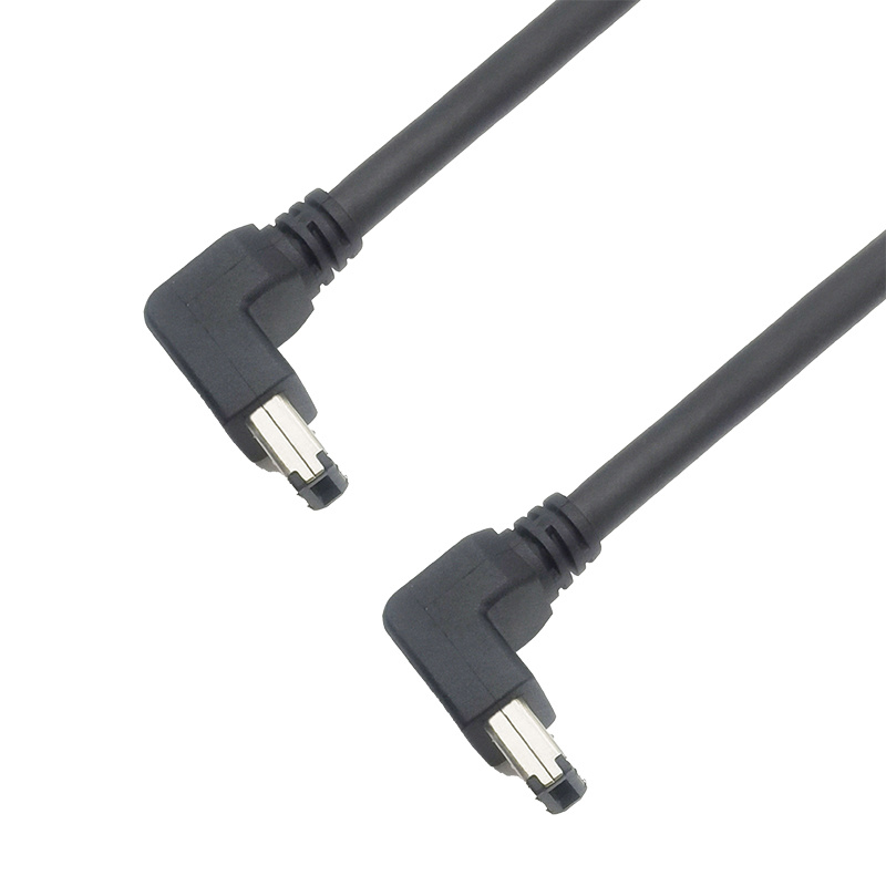 IEEE1394 6针公对公90度 质量保证屏蔽效果好长度可根据客人需求订制