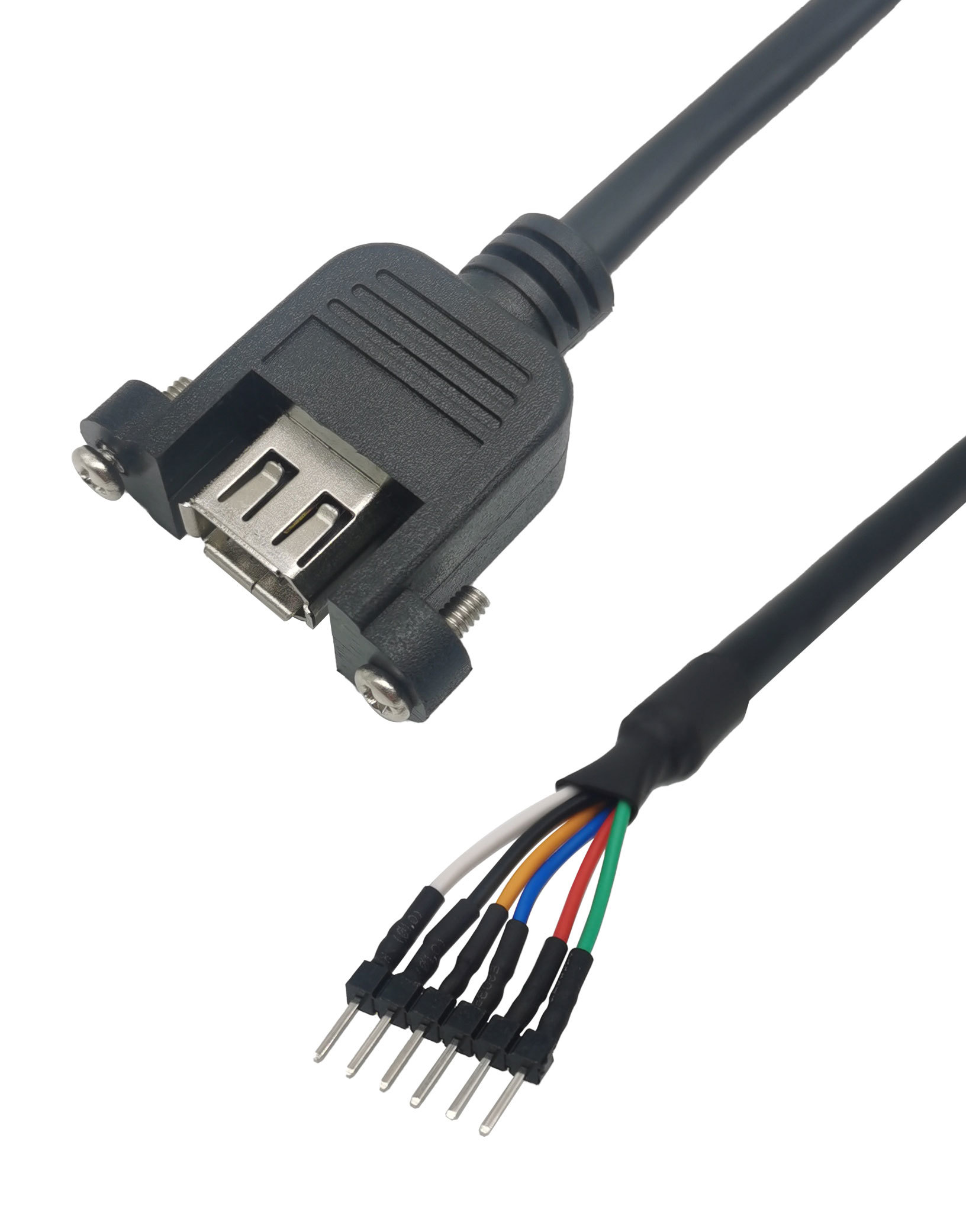 IEEE1394 6针母头锁螺丝式对PH2.54公针质量保证屏蔽效果好长度可根据客人需求订制