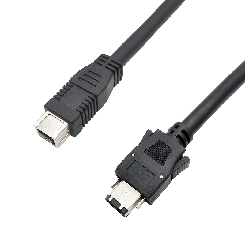 IEEE1394 9针公对6针公头弹片式质量保证屏蔽效果好长度可根据客人需求订制