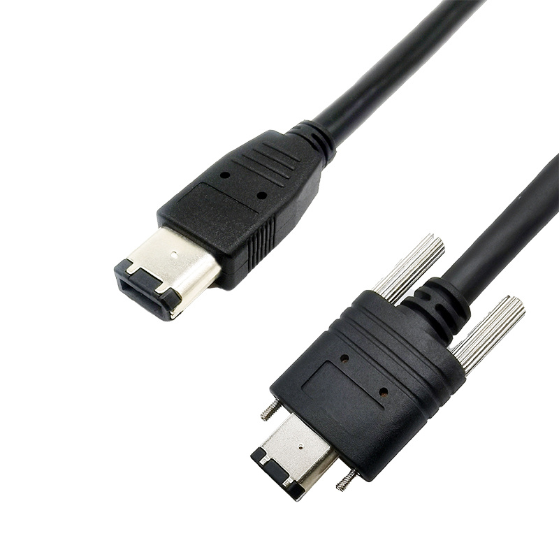 IEEE1394 6针公对公 螺丝式对普通式质量保证屏蔽效果好长度可根据客人需求订制