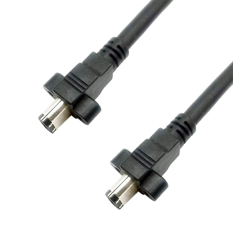 IEEE1394 6针侧锁螺丝公对公质量保证屏蔽效果好长度可根据客人需求订制
