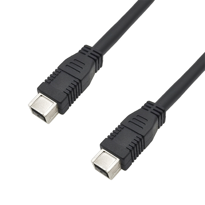 IEEE1394 9针公对公 卡钩式质量保证屏蔽效果好长度可根据客人需求订制